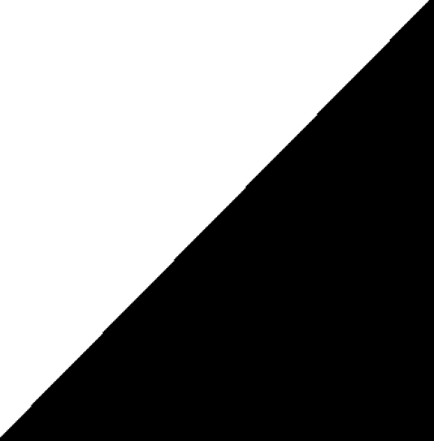 Вставки TR1/2D14/1Ch Black Half Dot Triangles 2,5x2,5 (TopCer)